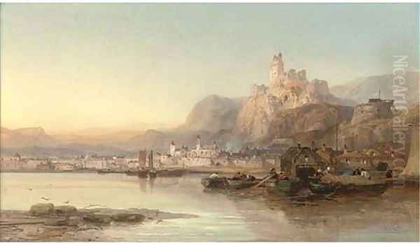 Leige, Belgium Oil Painting by James Webb