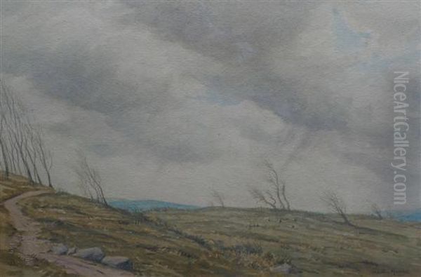 Valley Of The Ken Oil Painting by Martin Hardie