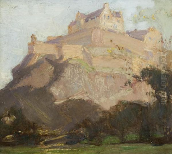 Edinburgh Castle Oil Painting by Robert Hope
