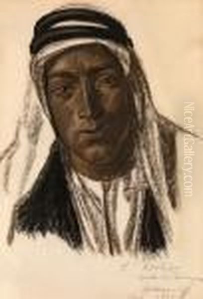 Rhaled, A Palmyran Arab Oil Painting by Alexander Evgenievich Yakovlev