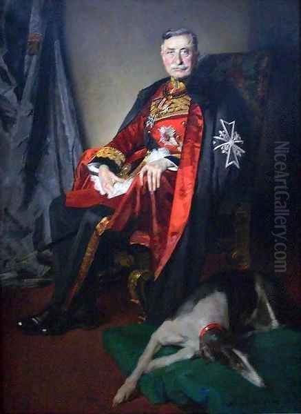 Portrait of Comte della Faille de Leverghem Oil Painting by Charles Joseph Watelet