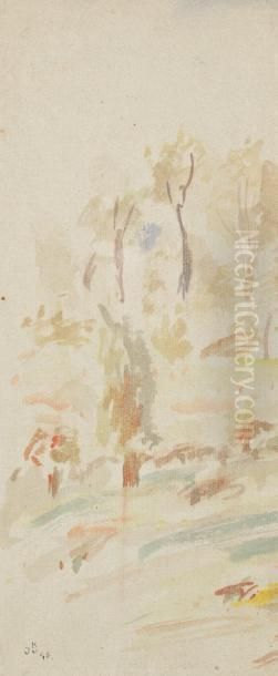 Arbres Oil Painting by Jecheskiel Dawid Kirszenbaum Arbres Oil Painting by Jecheskiel Dawid Kirszenbaum