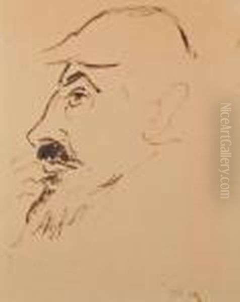 Profil D'homme Oil Painting by Jecheskiel Dawid Kirszenbaum Profil D'homme Oil Painting by Jecheskiel Dawid Kirszenbaum