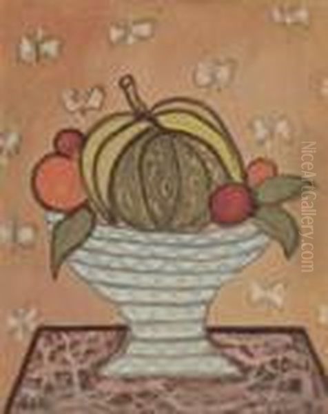 Compotier Et Fruits Oil Painting by Jecheskiel Dawid Kirszenbaum Compotier Et Fruits Oil Painting by Jecheskiel Dawid Kirszenbaum