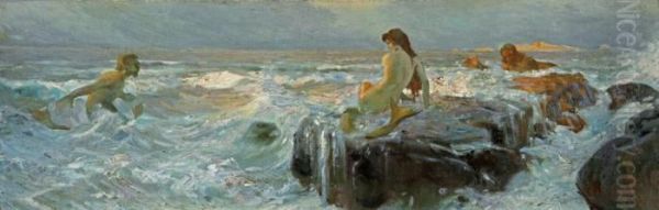 Nereide Und Tritonen Oil Painting by Benes Knupfer