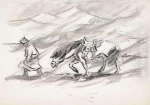 Sandsturm In Der Wuste Gobi