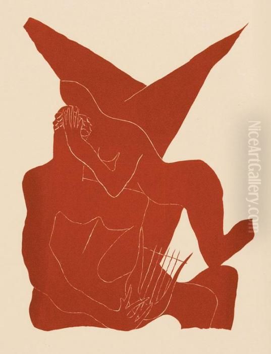 Les Idylles Oil Painting by Henri Laurens Les Idylles Oil Painting by Henri Laurens