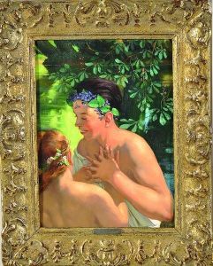 personnages Dans Un Jardin