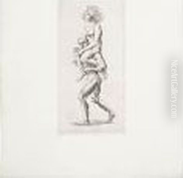 Pickaback Oil Painting by Reginald Marsh Pickaback Oil Painting by Reginald Marsh