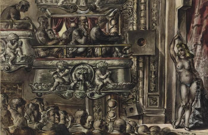 Eltinge Follies Oil Painting by Reginald Marsh