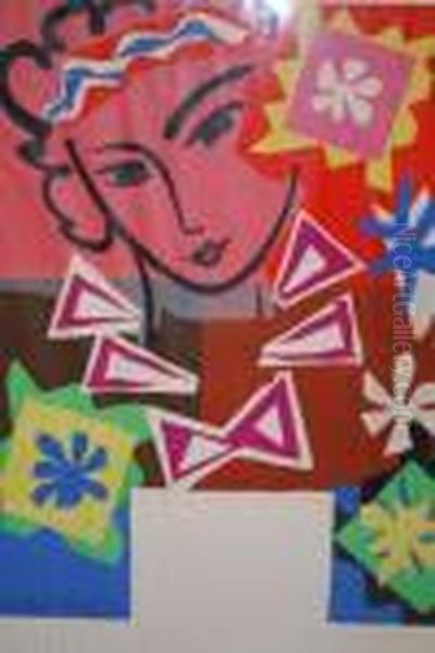 Madame De Pompadour Oil Painting by Henri Matisse Madame De Pompadour Oil Painting by Henri Matisse