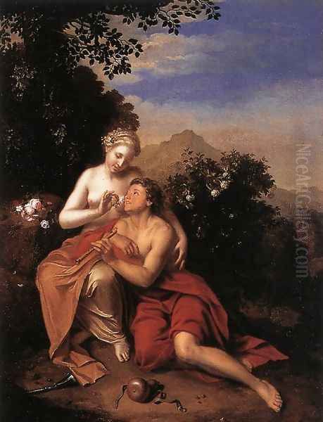 Granida and Diafilo 1711 Oil Painting by Pieter van der Werff