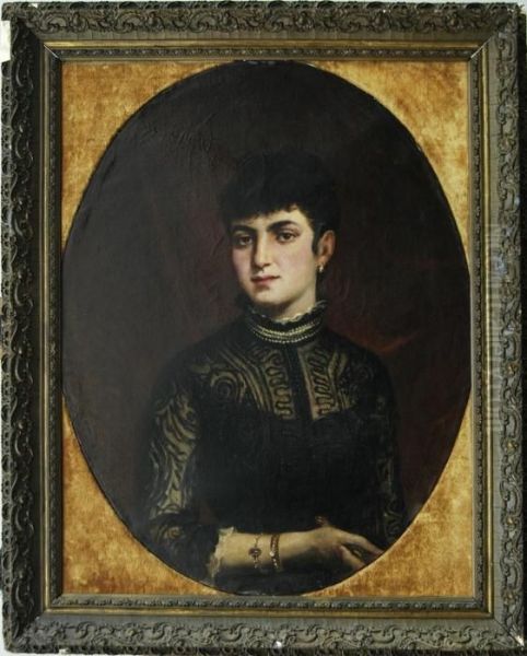 Ritratto Di Nobildonna Oil Painting by Pietro Michis