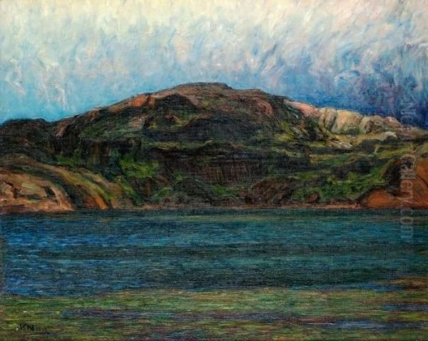 Motiv Fran Kyrkesund Oil Painting by Karl Nordstrom