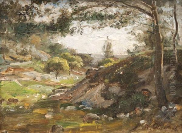 Paysage Oil Painting by Jean-Baptiste Olive
