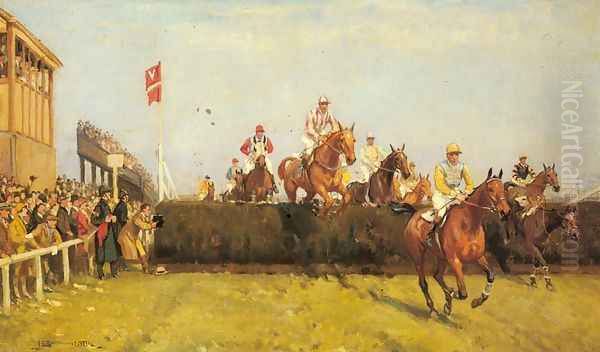 Valentine's Jump Oil Painting by John Sanderson Wells