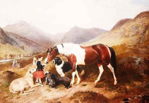 Highland scene Oil Painting by Byron Webb