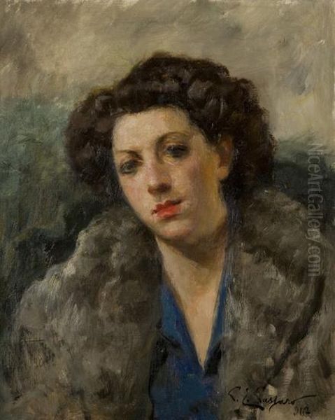 Ritratto Di Giovane Donna Oil Painting by Pablo Emilio Passaro