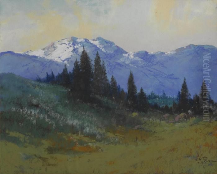In The Siskiyou Mountains, Oregon Oil Painting by Edward Henry Pohl