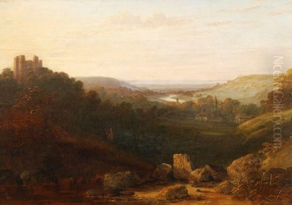 On The Wye Oil Painting by James Baker Pyne