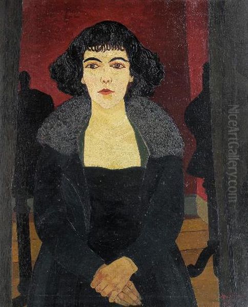 Midinette Oil Painting by Josef Scharl