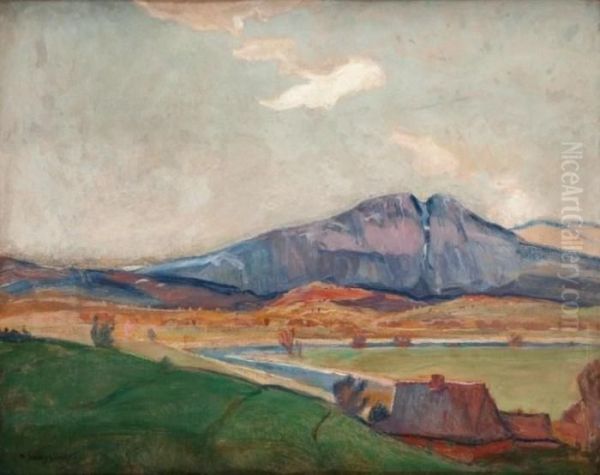 Pejzaz Gorski Oil Painting by Henryk Szczyglinski