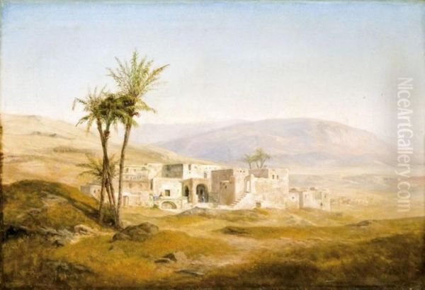 Betlehem Oil Painting by Karoly Telepy