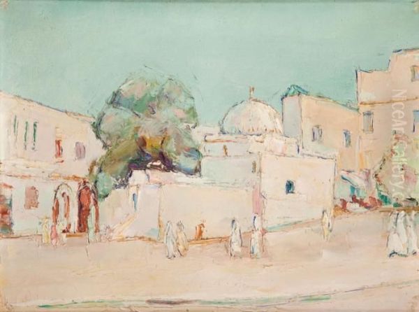 Widok Fezu Oil Painting by Wlodzimierz Terlikowski