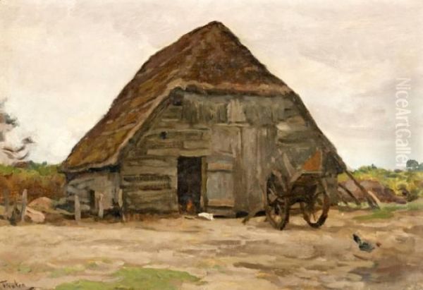 Boerenschuur Oil Painting by Willem Bastiaan Tholen