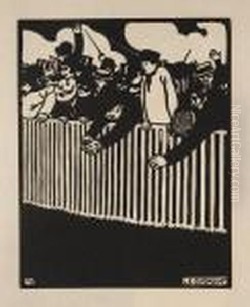 Le Gagnant Oil Painting by Felix Edouard Vallotton