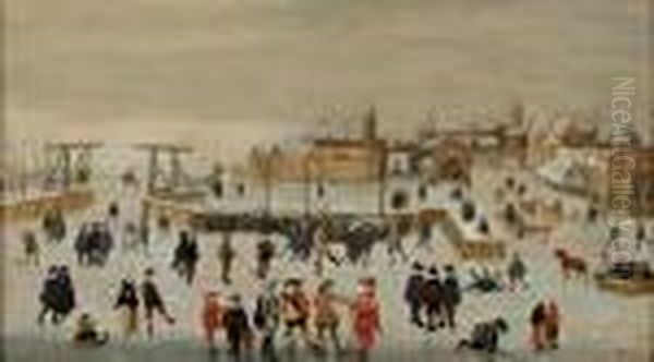 Les Joies De L'hiver Oil Painting by Adam van Breen