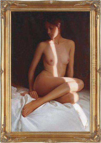 Dreams Of Summer Oil Painting by Vladimir Vasilyev