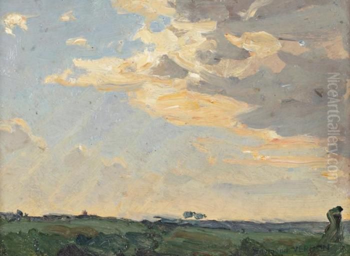 Paysage Oil Painting by Raymond Jean Verdun