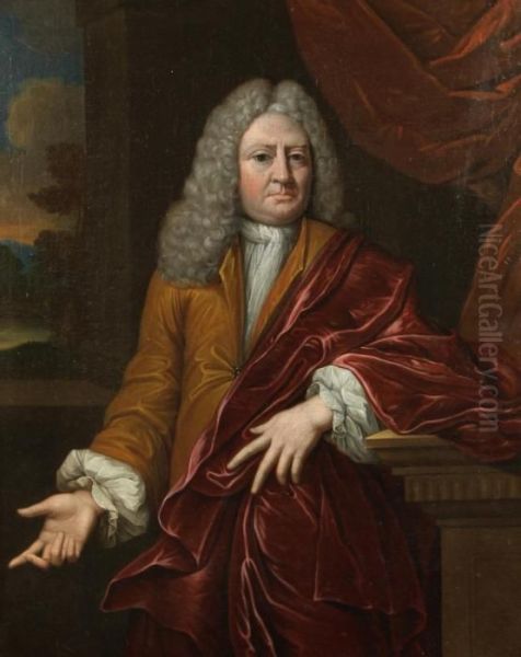 Portrait Of A Gentlemen Oil Painting by Mattheus Verheyden