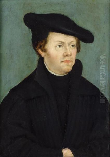 Martin Luther Und Katharina Von Bora Oil Painting by Lucas The Elder Cranach