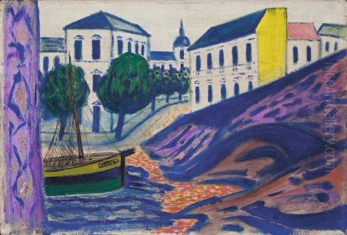 Berlin Am Meer Oil Painting by Werner Von Heldt