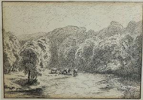 Summer Noon, On The Wharfe Oil Painting by William Eyre Walker