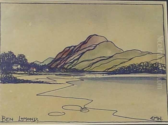 Ben Lomond Oil Painting by Elizabeth Mary Watt