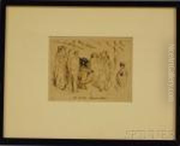 The Title To The French Set Oil Painting by James Abbott McNeill Whistler