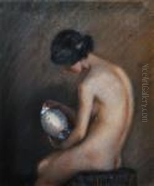  by The Lamp Light  Oil Painting by Dora Lynnell Wilson