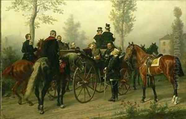 Napoleon III and Bismarck after the Battle of Sedan by Wilhelm Camphausen