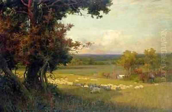 The Golden Valley Oil Painting by Sir Alfred East