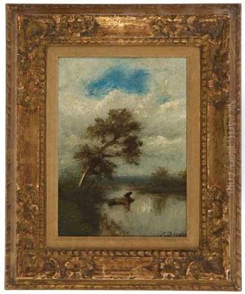 Paysage Oil Painting by Jules Dupre
