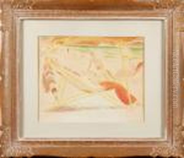 Strandmotiv Oil Painting by Isaac Grunewald