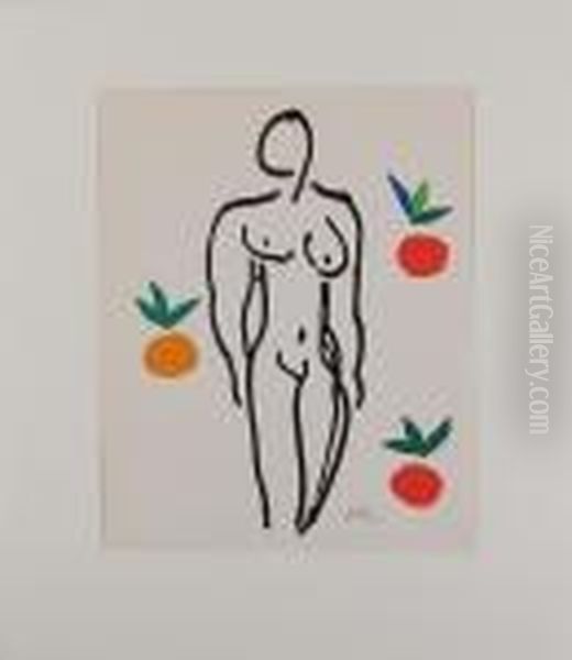 Nu Aux Oranges Oil Painting by Henri Matisse