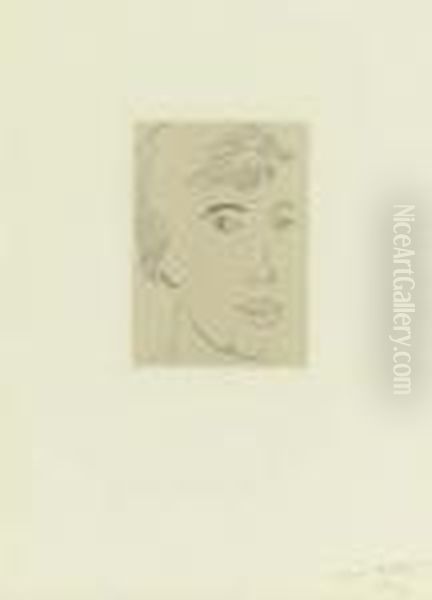 Josette Gris, Visage De Trois-quarts Oil Painting by Henri Matisse