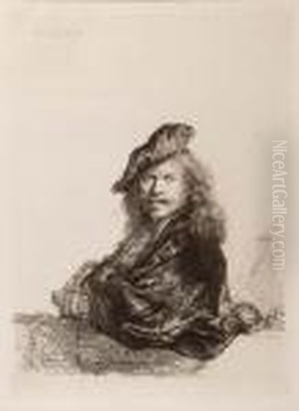 Autorretrato Oil Painting by Harmenszoon van Rijn Rembrandt