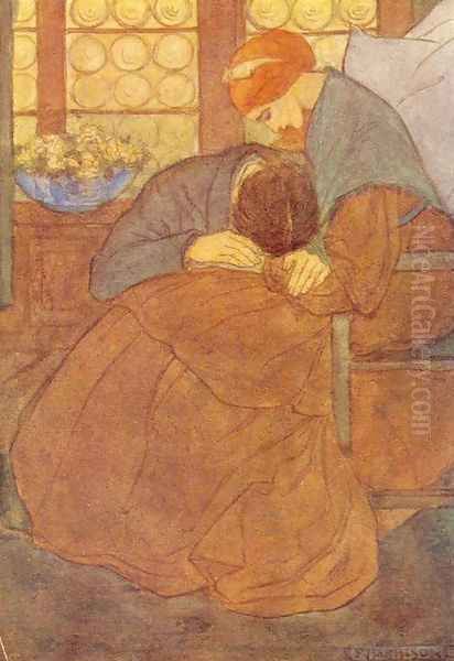 Rest Oil Painting by Emma Florence Harrison