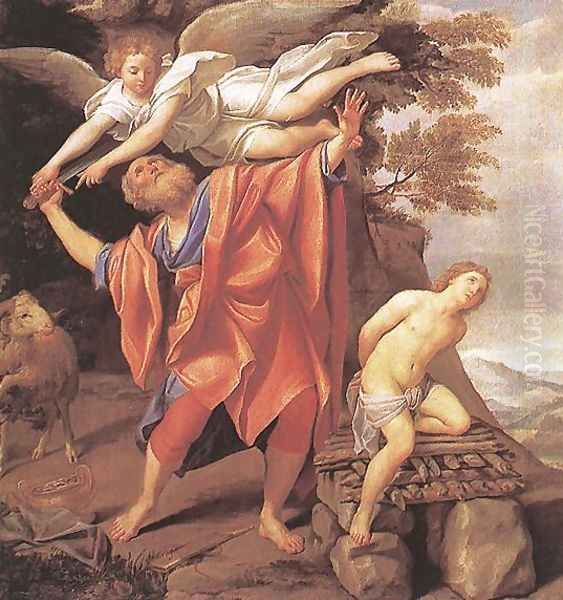 The Sacrifice of Isaac 1627-28 by Domenico Zampieri (Domenichino)