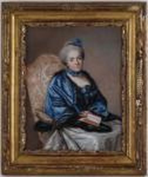 Femme Assise Oil Painting by Jean-Francois Guillebaud